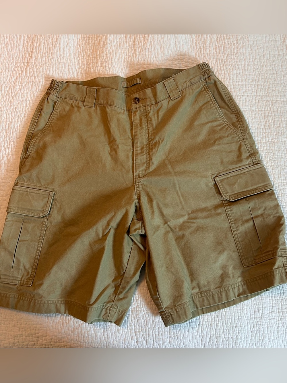 L.L. Bean Men's Cargo Shorts in tan